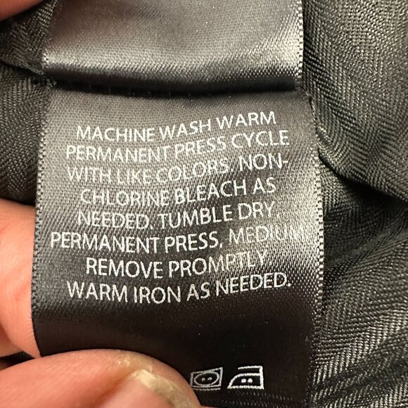 Kenneth Cole Reaction Mens Black Dress Pants 36x30 Polyester Slim Fit - Picture 5 of 5